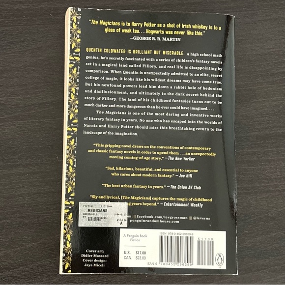 The Magicians Paperback Fantasy Fiction by Lev Grossman - Picture 3 of 4